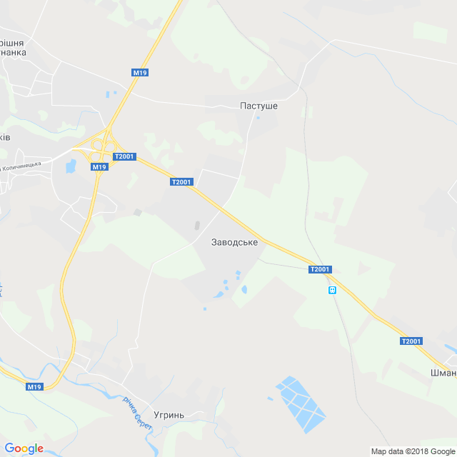 карта Заводське