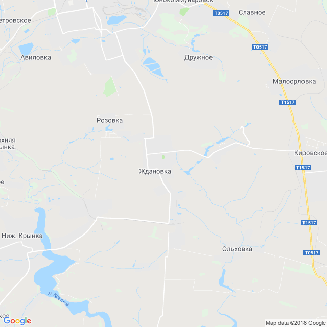 карта Ждановка