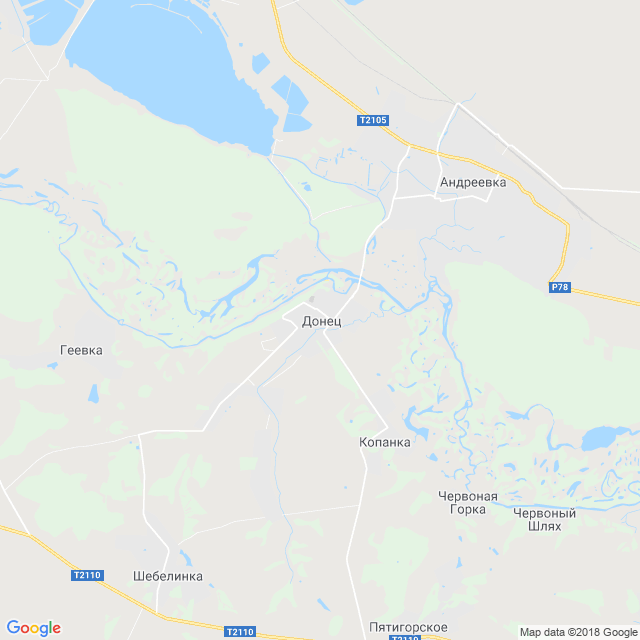 карта Донец