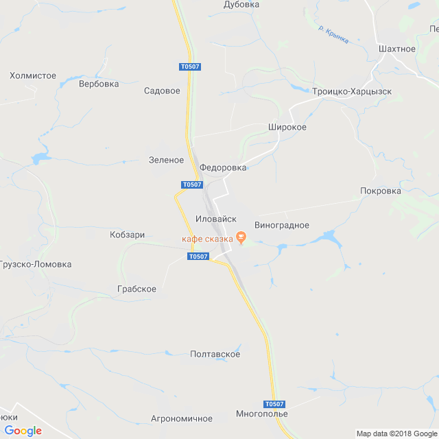 карта Иловайск