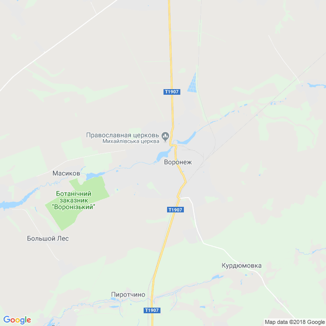 карта Воронеж