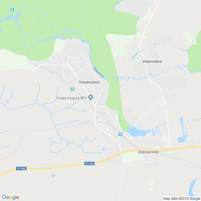 карта Кириковка
