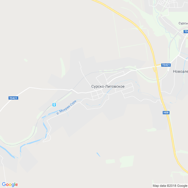 карта Сурско-Литовское