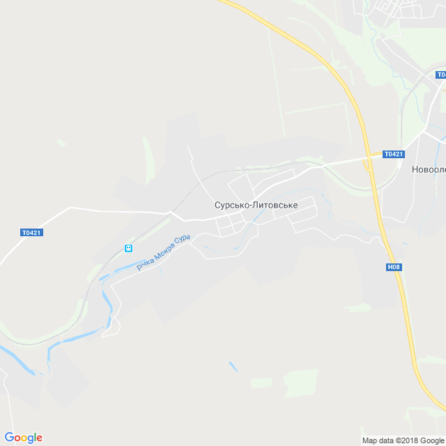 карта Сурсько-Литовське