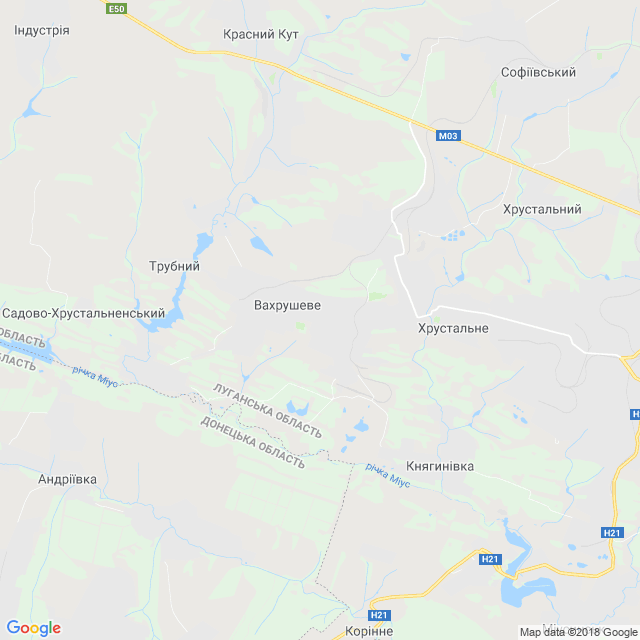 карта Боково-Хрустальне