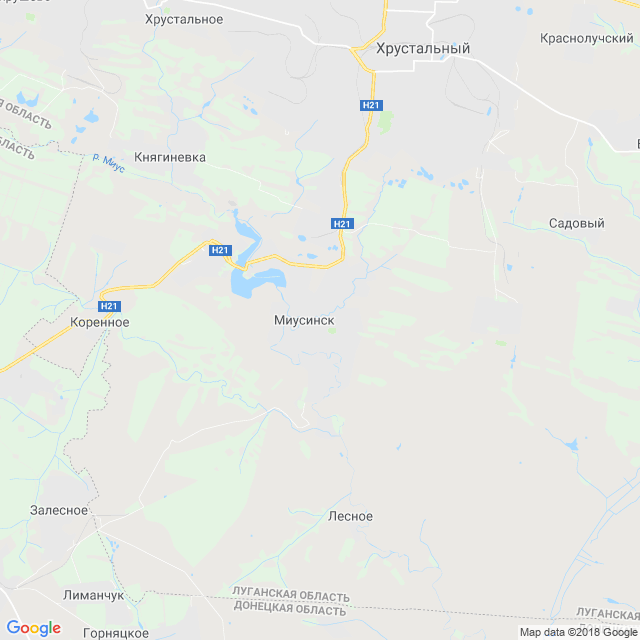 карта Миусинск
