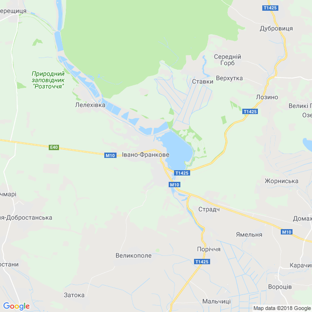 карта Івано-Франкове