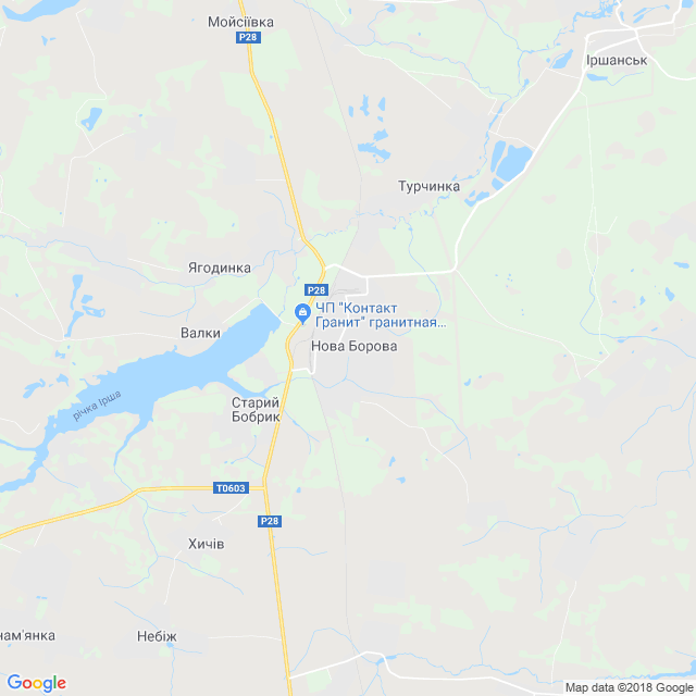 карта Нова Борова