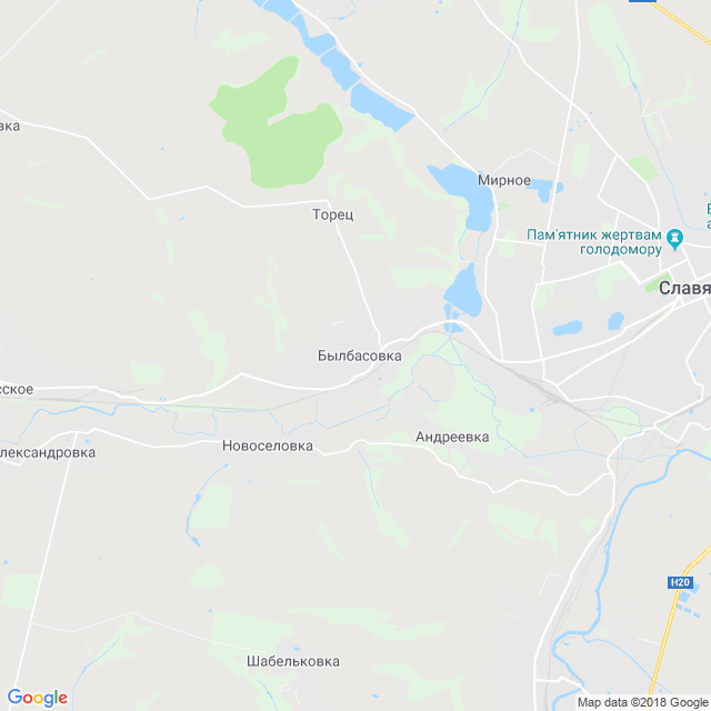 карта Былбасовка