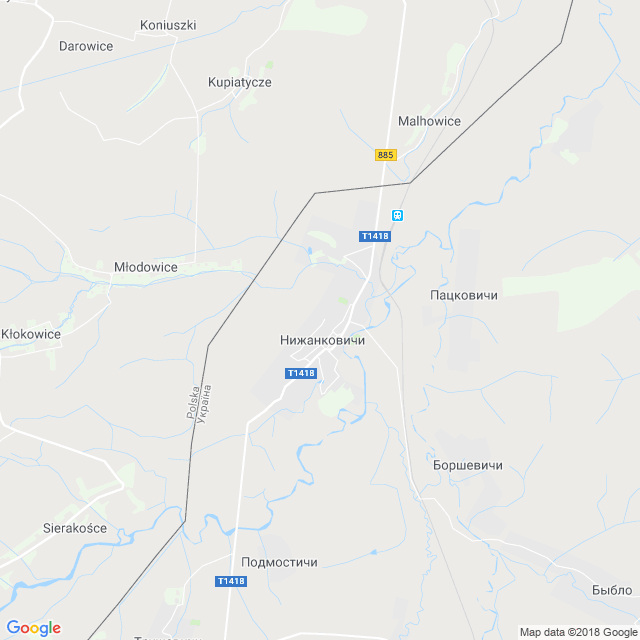 карта Нижанковичи