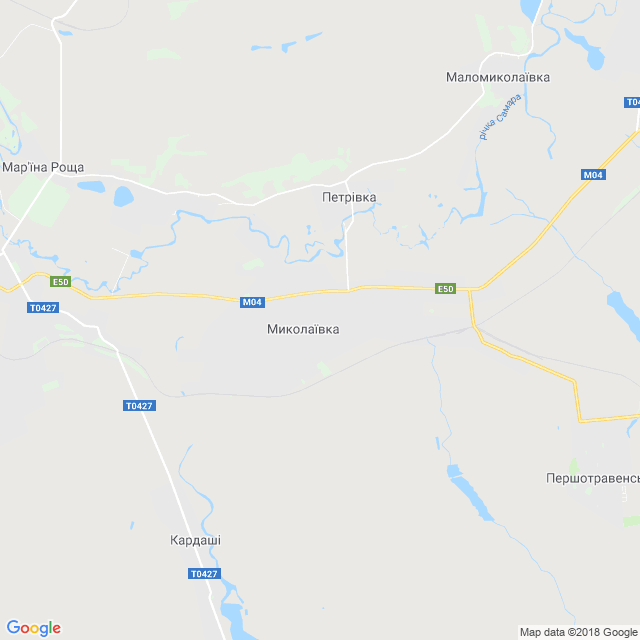 карта Миколаївка