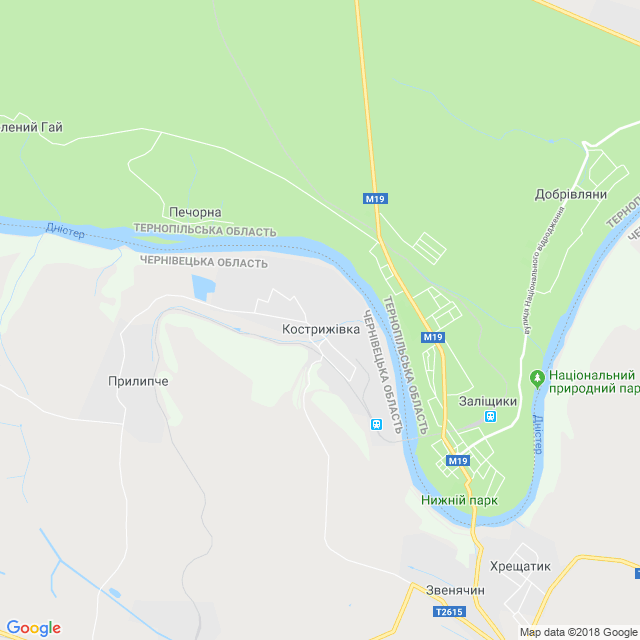 карта Кострижівка