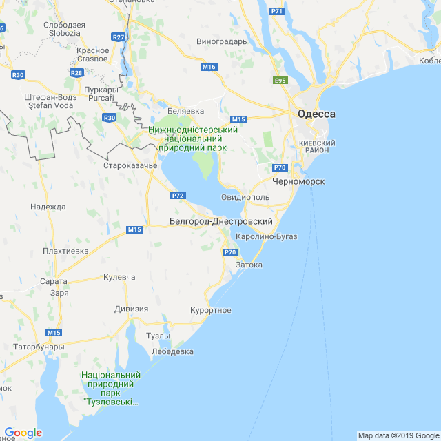 карта Белгород-Днестровский район