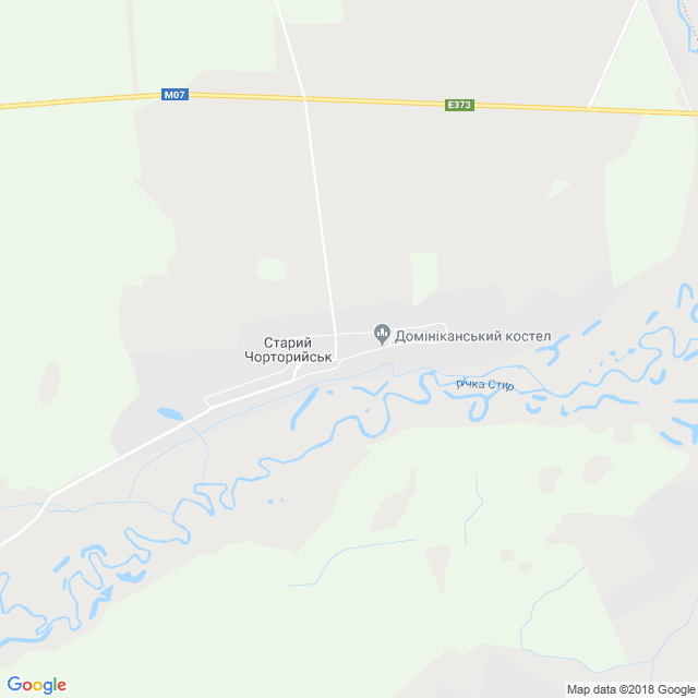 карта Старий Чорторийськ