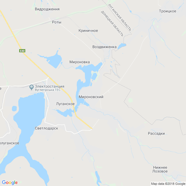 карта Мироновский
