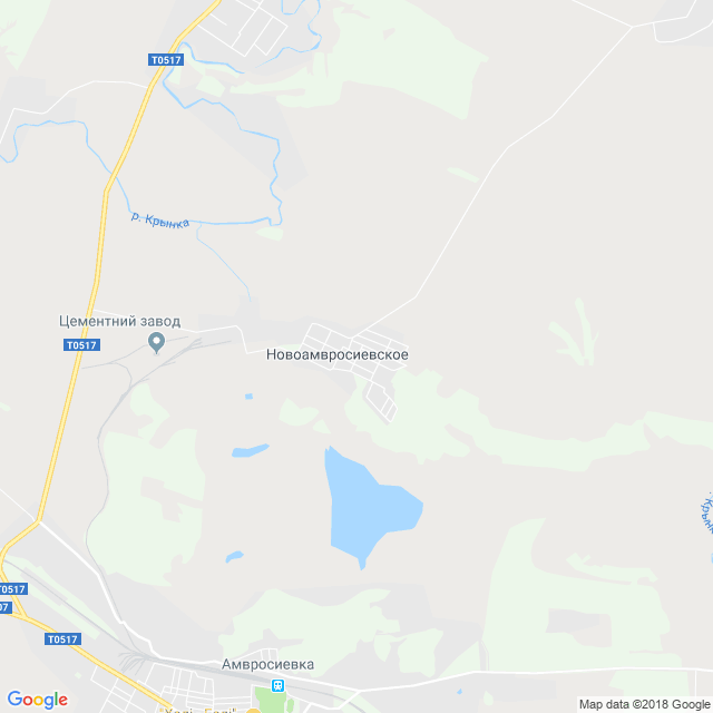 карта Новоамвросиевское