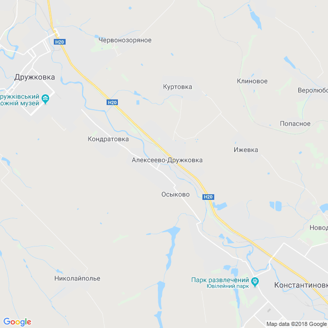 карта Алексеево-Дружковка