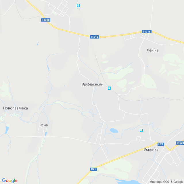 карта Врубівський