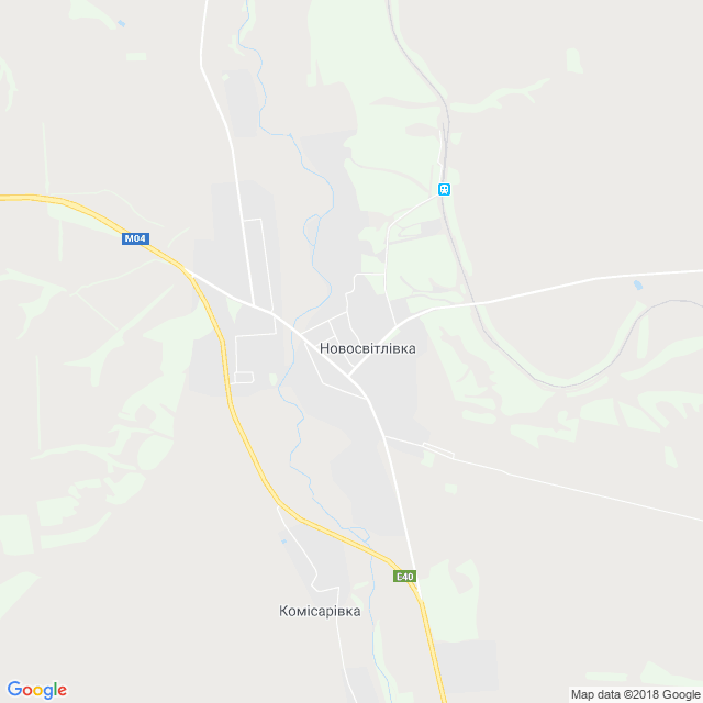 карта Новосвітлівка