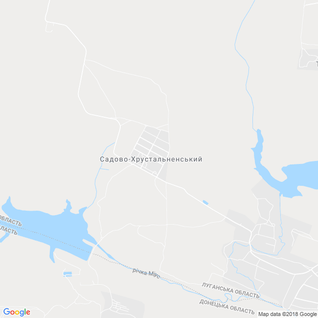 карта Садово-Хрустальненський