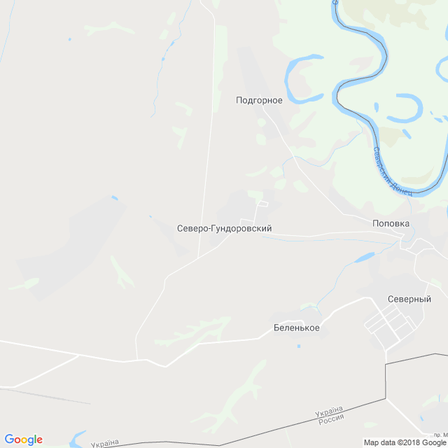 карта Северо-Гундоровский