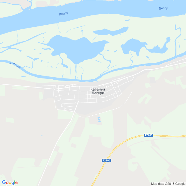 карта Казачьи Лагери