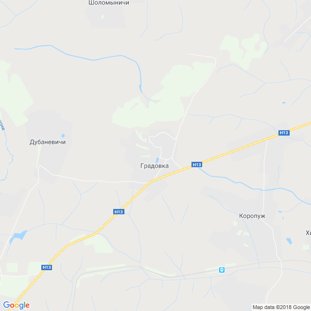 карта Градовка