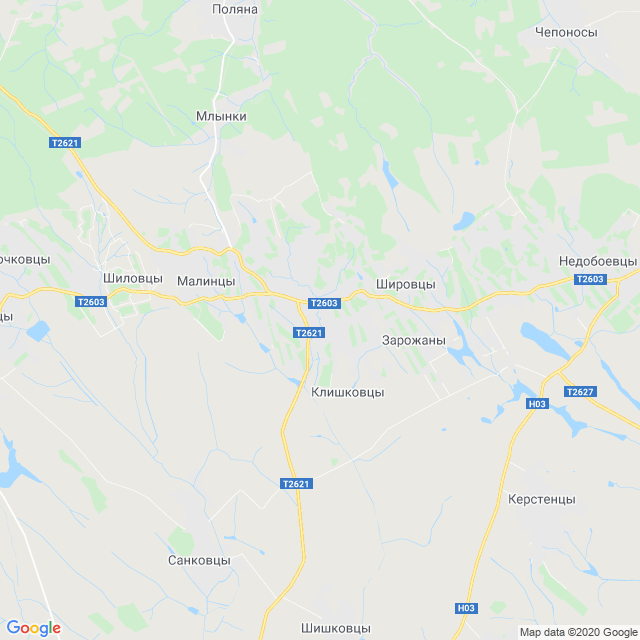 карта Клишковцы