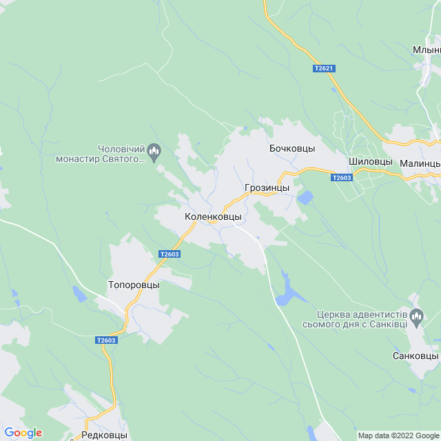 карта Коленковцы