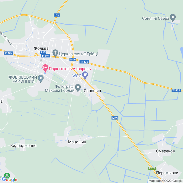 карта Сопошин