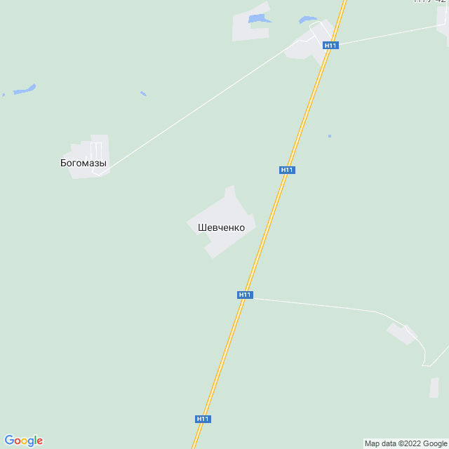 карта Шевченково