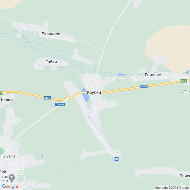 карта Крупец
