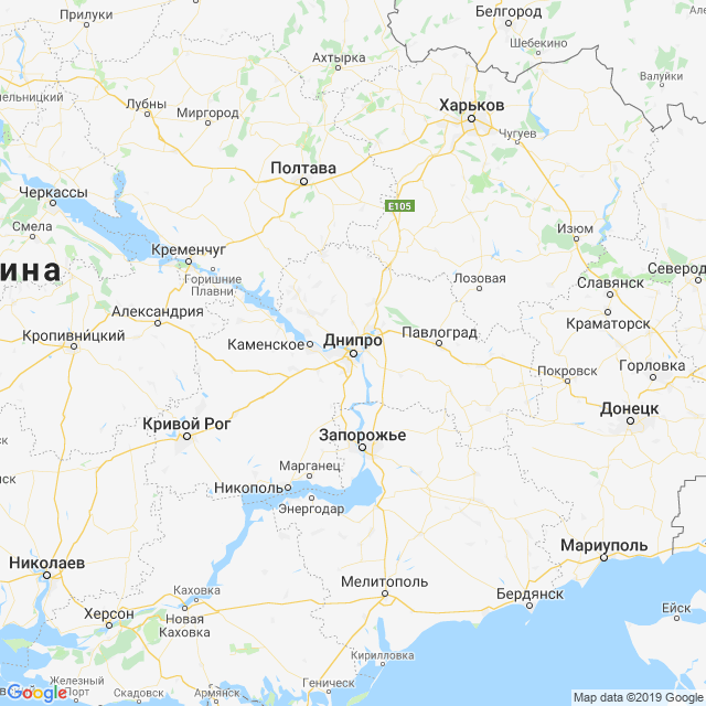 карта Днепропетровская область
