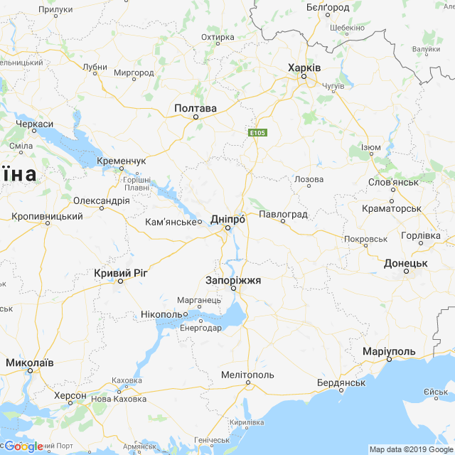 карта Дніпропетровська область