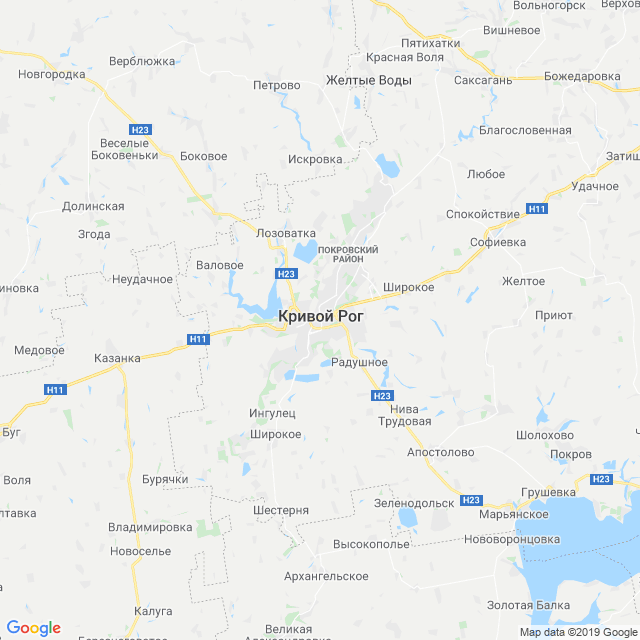 карта Криворожский район