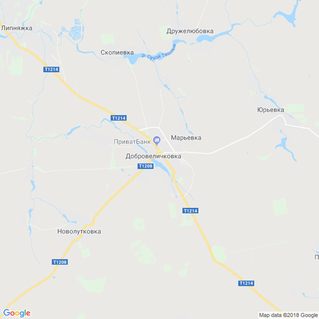 карта Добровеличковка