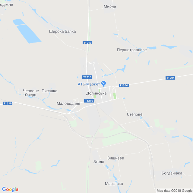 карта Долинська