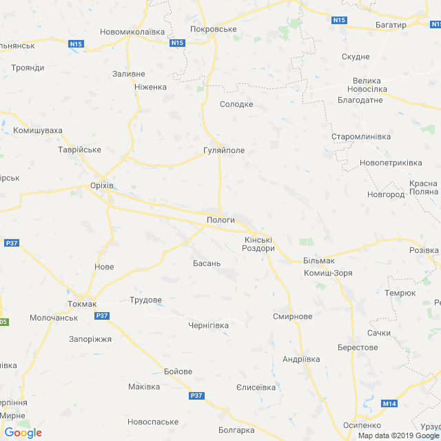 карта Пологівський район