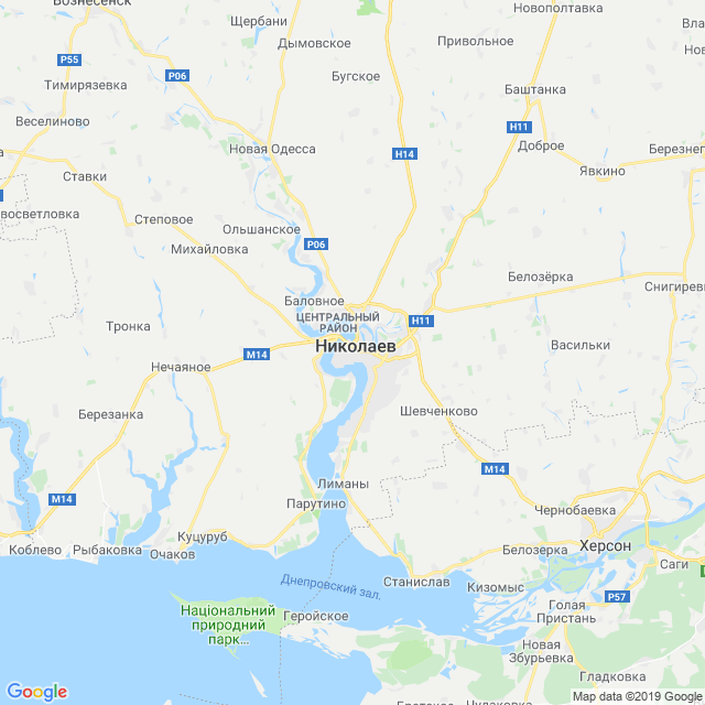 карта Николаевский район