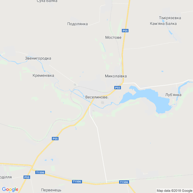 карта Веселинове