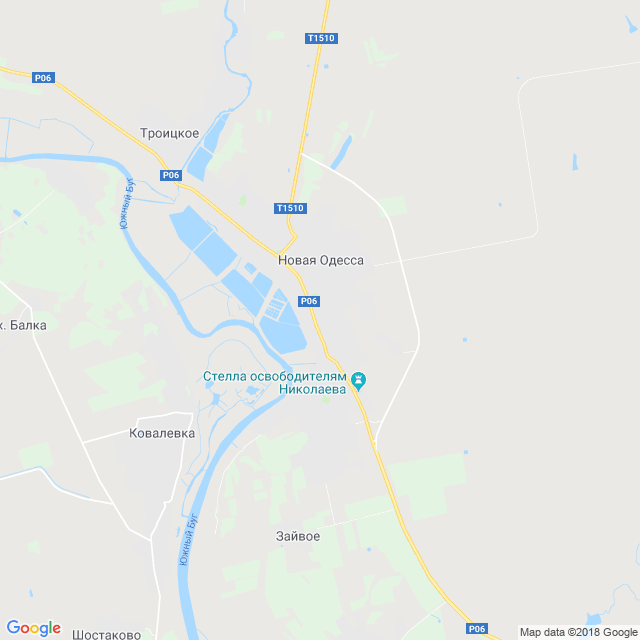 карта Новая Одесса