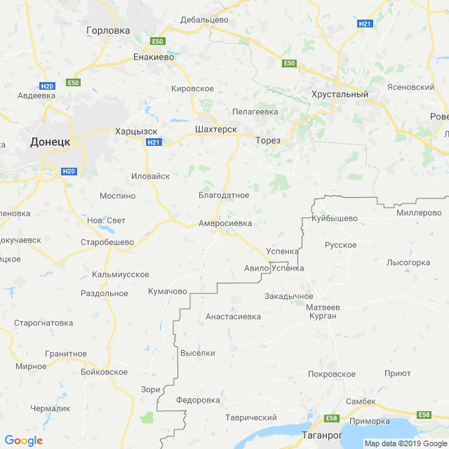 карта Донецкий район