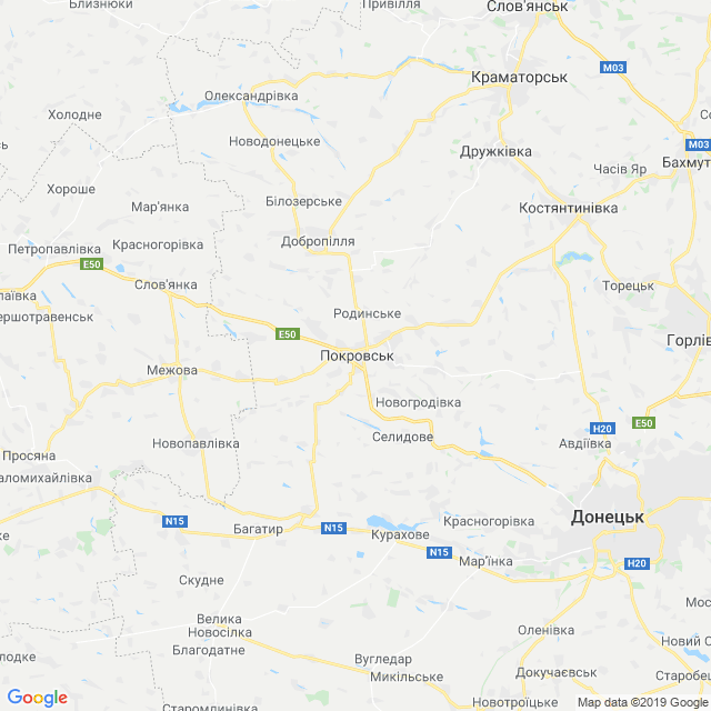 карта Покровський район