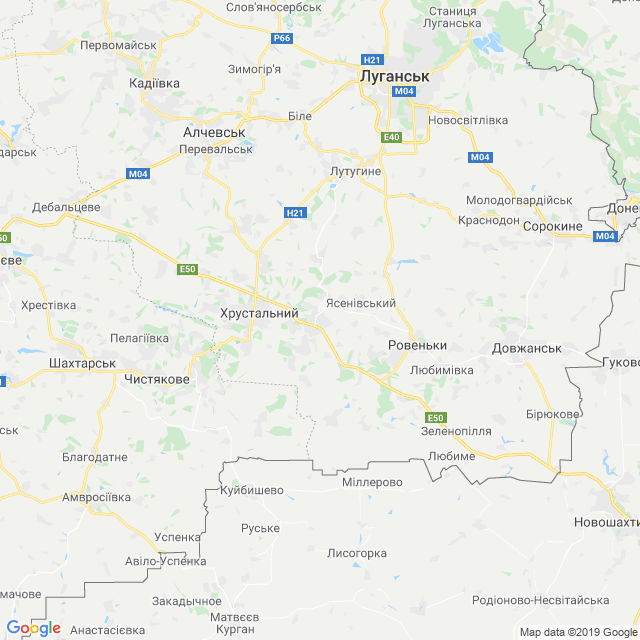 карта Ровеньківський район