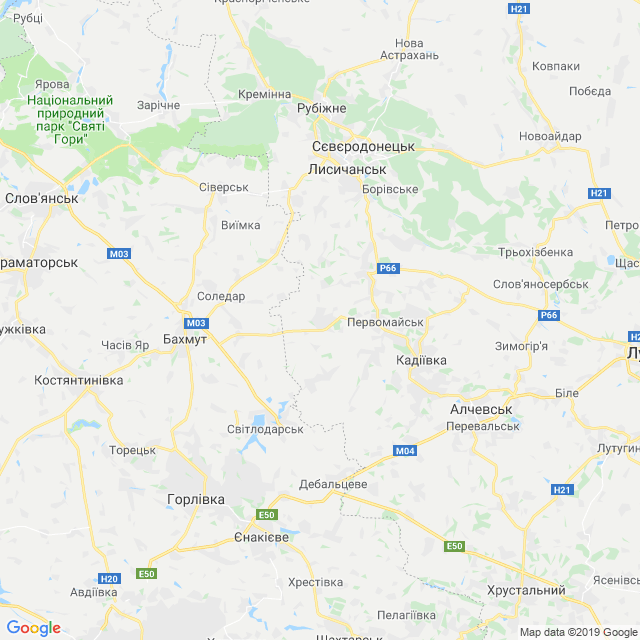 карта Сєвєродонецький район