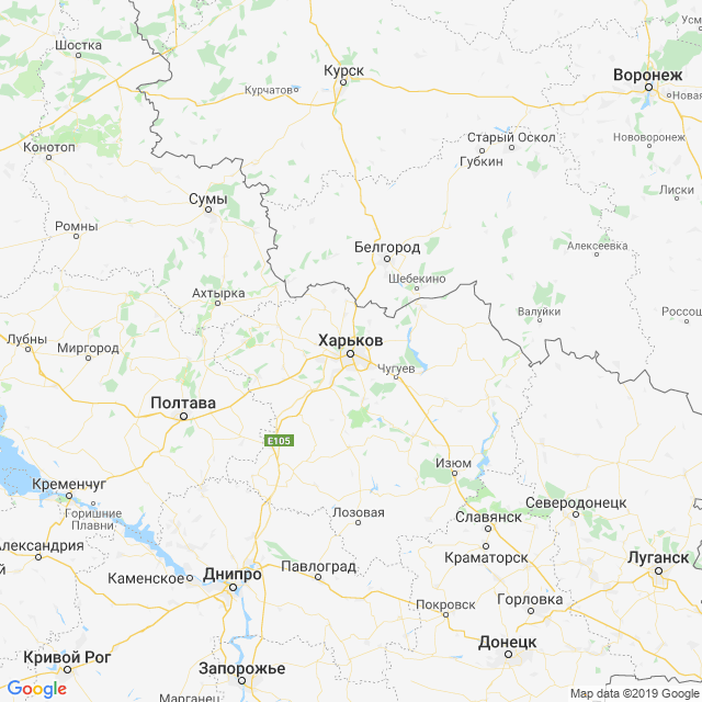 карта Харьковская область
