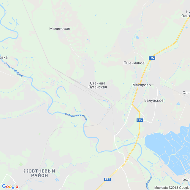 карта Станица Луганская