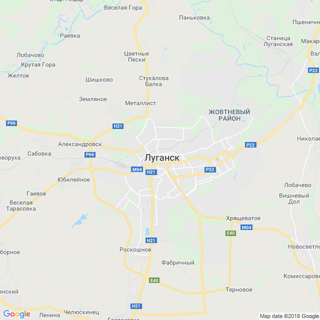 карта Луганск