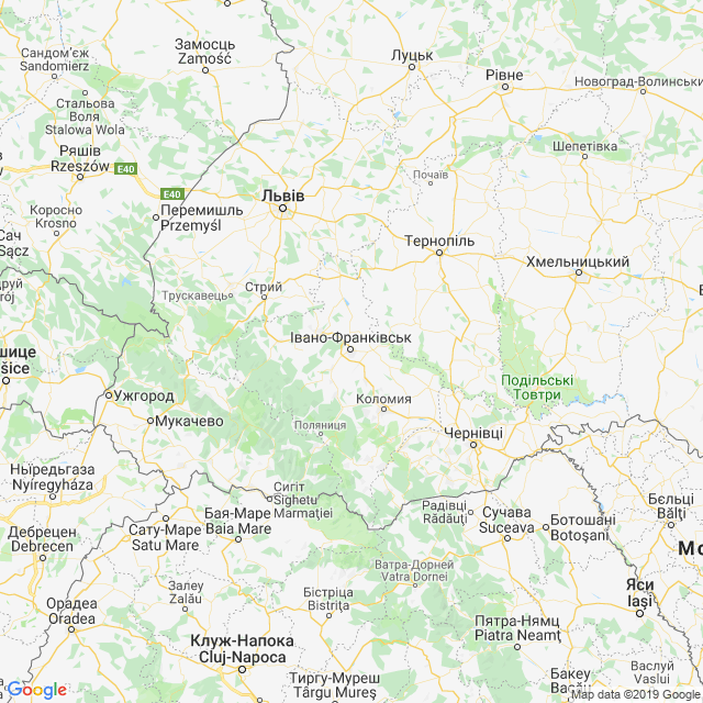 карта Івано-Франківська область