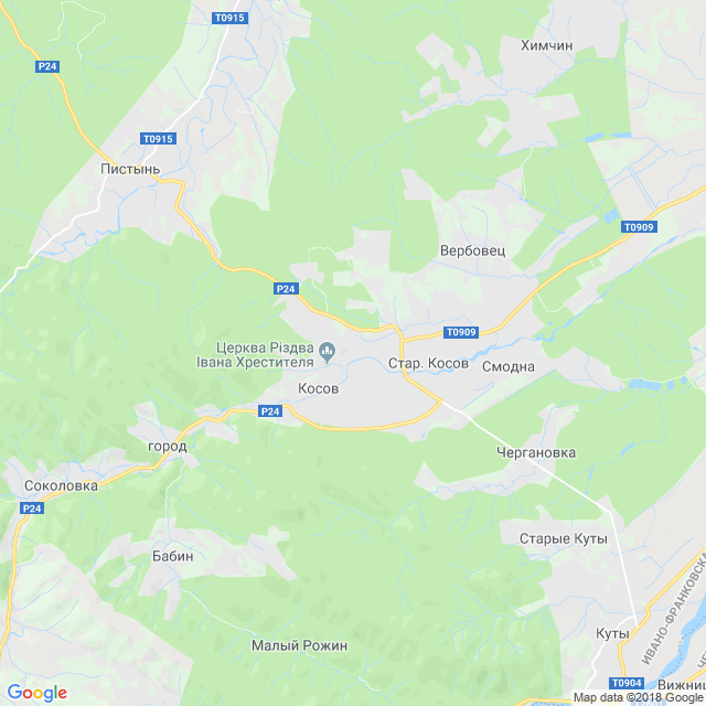 карта Косов